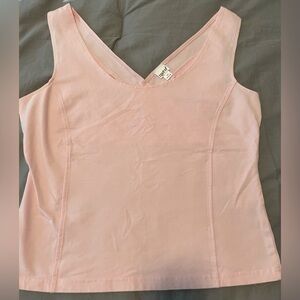Together, pink ladies crop top. Size Medium. Cotton Spandex blend.